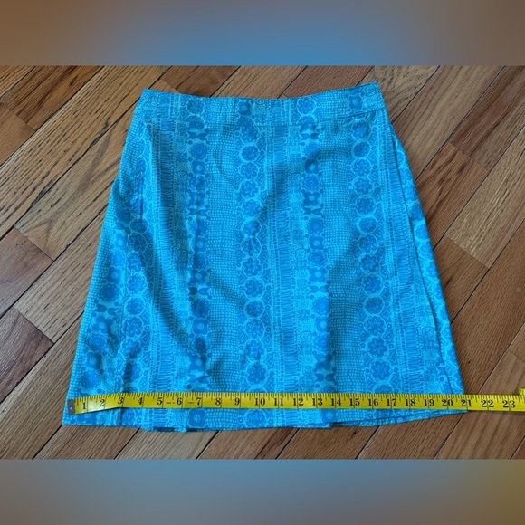 Rip Skirt Hawaii Women’s Size S Floral Paia Beach Glass Turquoise Wrap Skirt - Picture 9 of 10